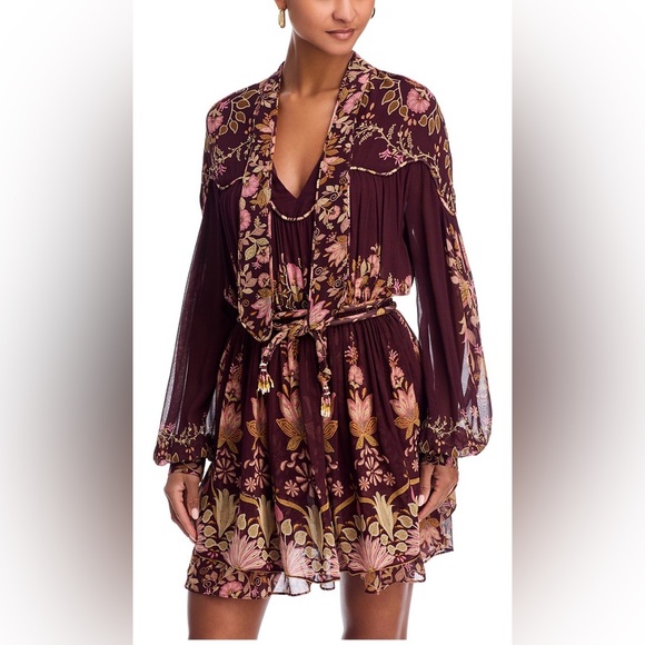 FARM Rio FARM Rio Bella Mini Dress ❤️‍🔥Color: Bella Burgundy